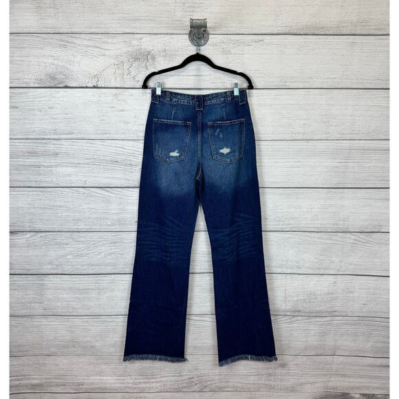 Kancan Women's Boho Distressed Jules Ultra High Rise 90's Flare Jeans Size 26 - Picture 7 of 8